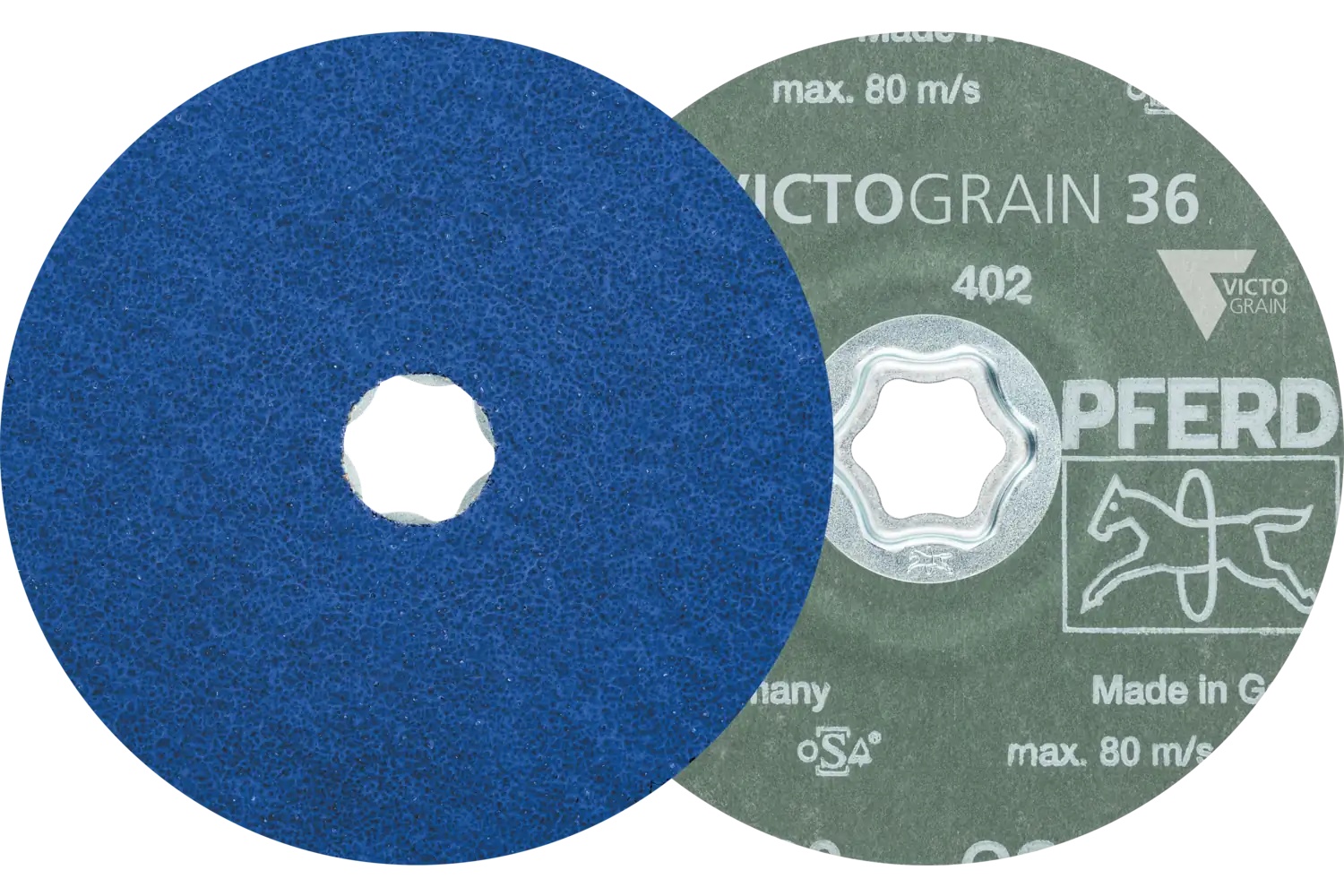 Picture of Pferd Combiclick® Fiber Disc, 7" x 7/8, 36 grit, Victograin®-Cool